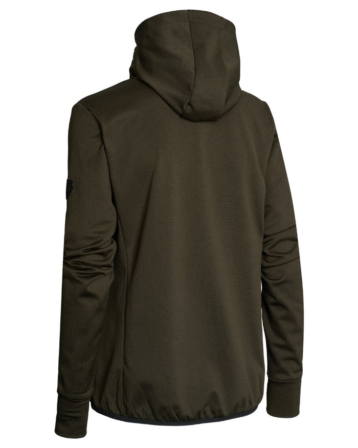 Brown coloured Northern Hunting Womens Saga Insulated Sweatshirt on white background #colour_brown