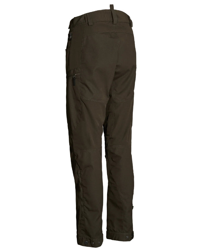 Dark Green coloured Northern Hunting Womens Tyra Pro Outdoor Trousers on white background #colour_dark-green