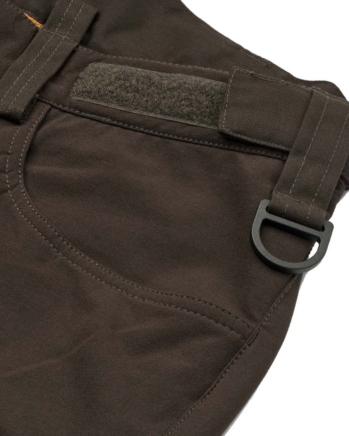 Dark Green coloured Northern Hunting Womens Tyra Pro Outdoor Trousers on white background #colour_dark-green
