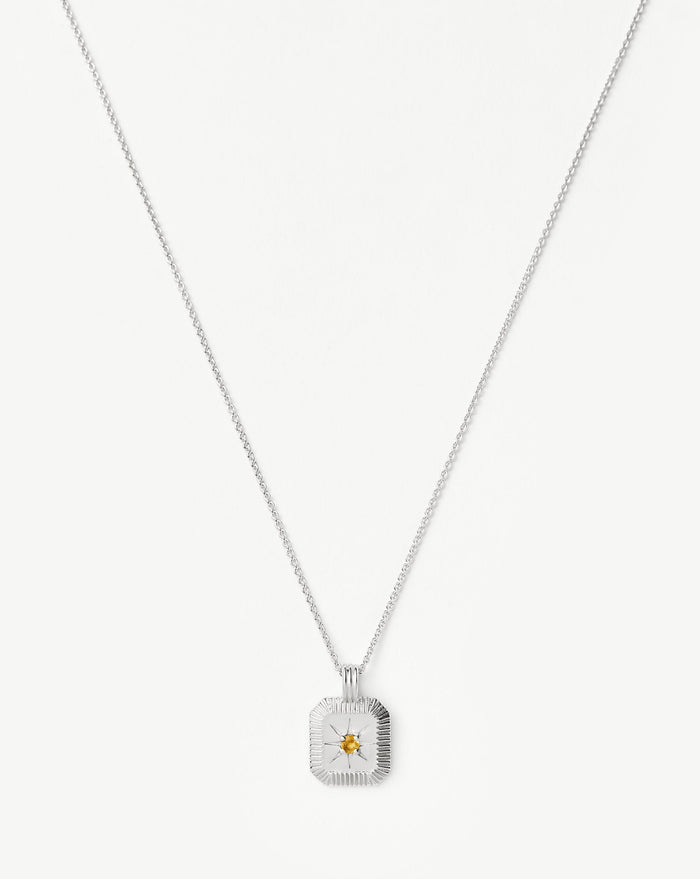 Star Ridge Birthstone Pendant Necklace - Citrine/November Necklaces Missoma