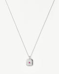 Star Ridge Birthstone Pendant Necklace - Pink Tourmaline/October Necklaces Missoma