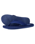 Navy coloured Orca Bay Bude Flip Flops on white background #colour_navy