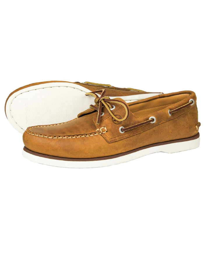 Sand Coloured Orca Bay Mens Portland Premium Ocean Gold Shoes on white background #colour_sand