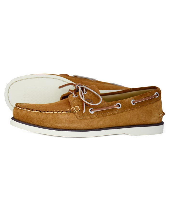Cinnamon Suede Coloured Orca Bay Mens Portland Premium Ocean Gold Shoes on white background #colour_cinnamon