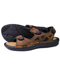 Sand Coloured Orca Bay Mens Tahiti Sandals on white background #colour_sand