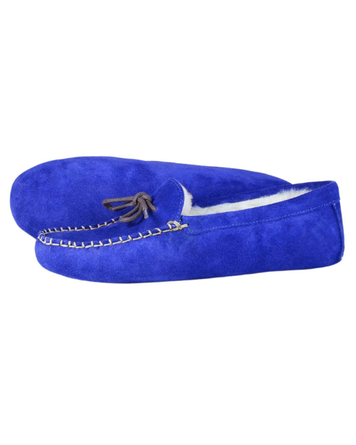 Royal Blue Coloured Orca Bay Womens Cocopah Slippers on white background #colour_royal-blue