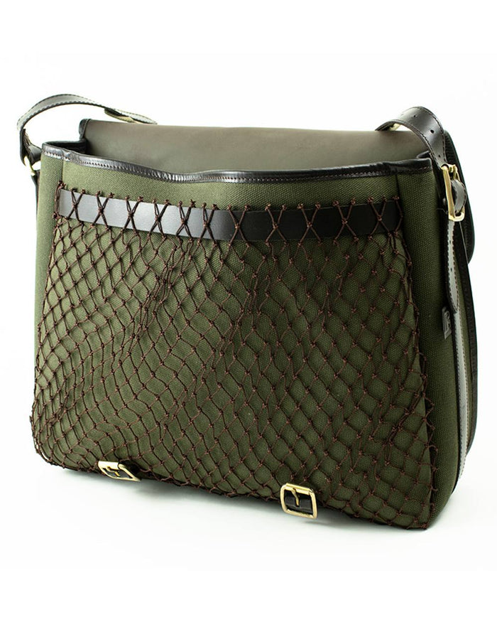 Alton Green coloured Parker-Hale Game Bag on white background #colour_alton-green