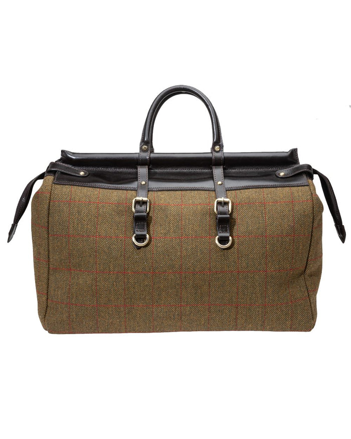 Hambledon Tweed coloured Parker-Hale Weekender bag on white background #colour_hambledon-tweed