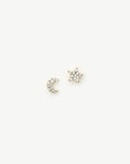 Pave Star Moon Stud Earrings Earrings Missoma