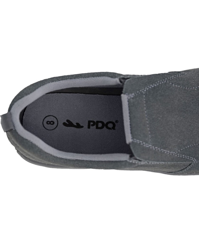Grey Coloured PDQ Ryno Twin Gusset Jungle Casual Trainers on White Background
#colour_grey