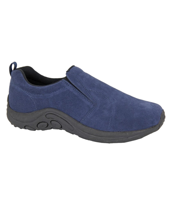Navy Coloured PDQ Ryno Twin Gusset Jungle Casual Trainers on White Background
#colour_navy