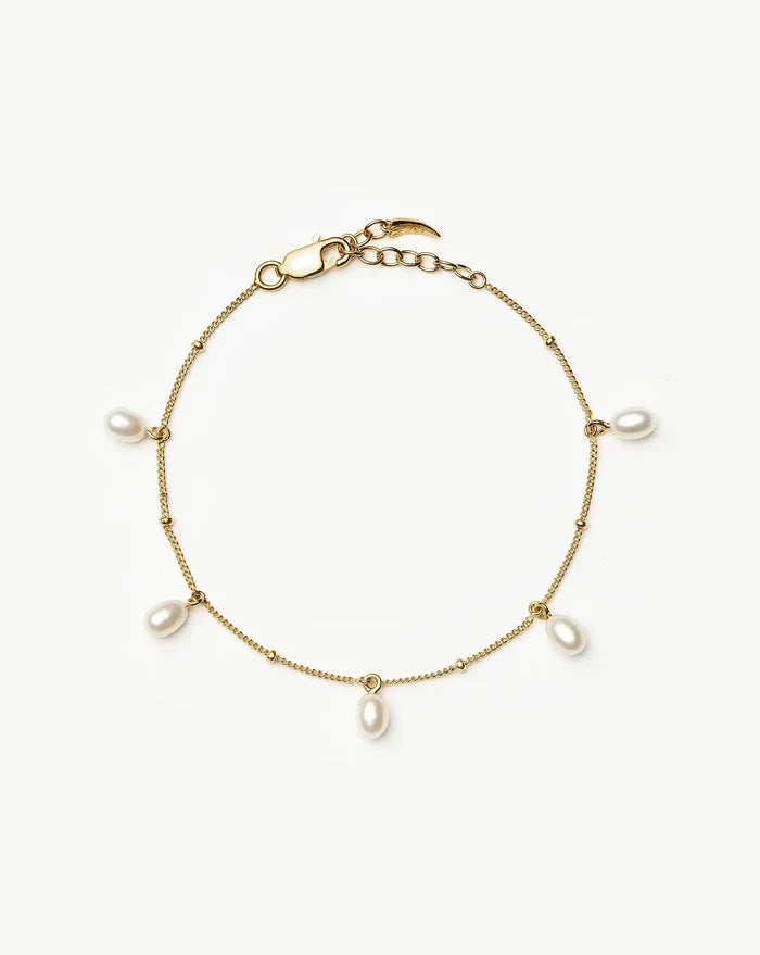 Pearl Baya Baroque Chain Bracelet | 18ct Gold Vermeil/Pearl Bracelets Missoma