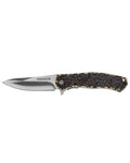 Brown Coloured Percussion Folding Knife on white background #colour_brown