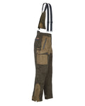 Light Khaki coloured Percussion Grand Nord Salopette Trousers on white background #colour_light-khaki