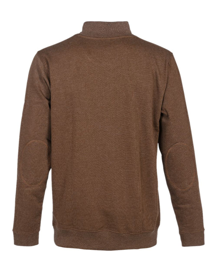 Brown coloured Percussion High Neck Sweatshirt on white background #colour_brown