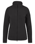 Black Coloured Pikeur Fleece Jacket On A White Background #colour_black
