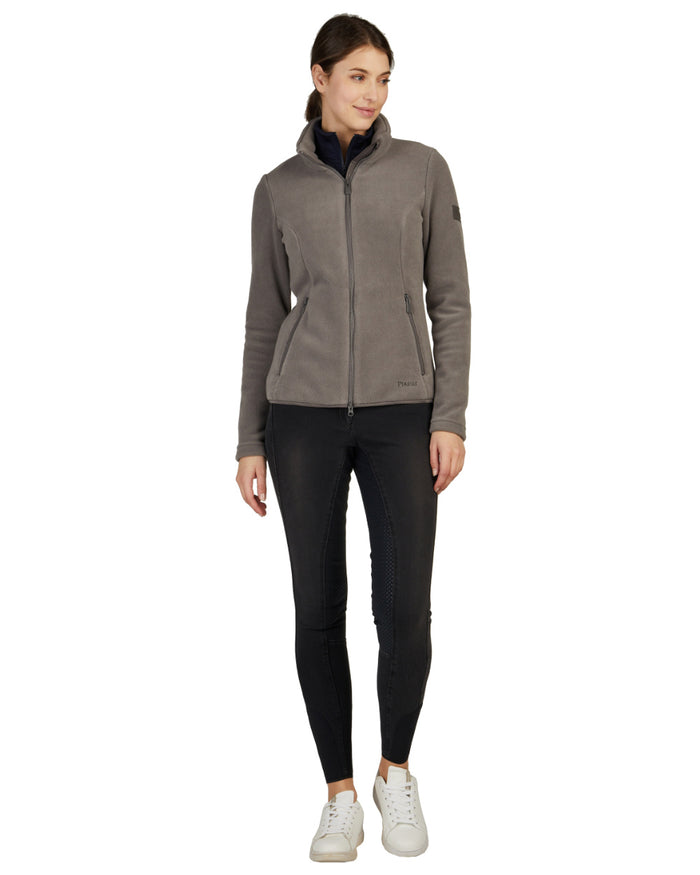 Steel Grey Coloured Pikeur Fleece Jacket On A White Background #colour_steel-grey