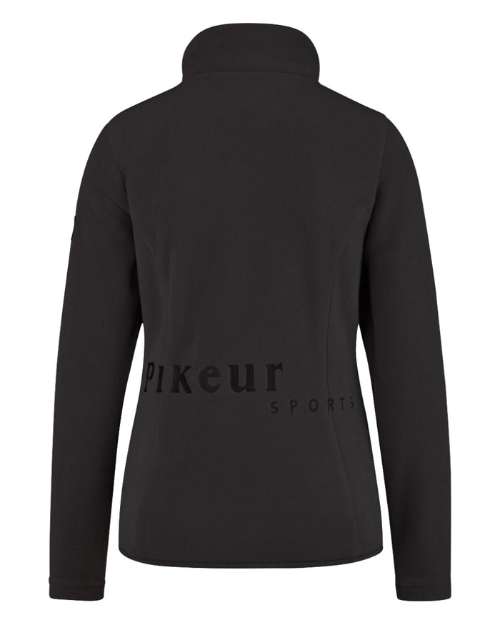 Black Coloured Pikeur Fleece Jacket On A White Background #colour_black