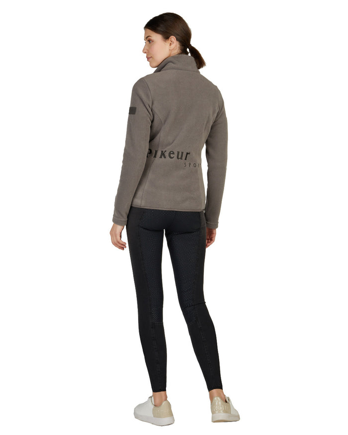 Steel Grey Coloured Pikeur Fleece Jacket On A White Background #colour_steel-grey