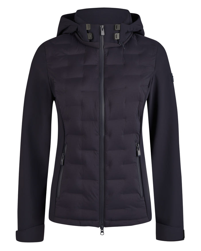 Night Blue Coloured Pikeur Hybrid Jacket On A White Background #colour_night-blue