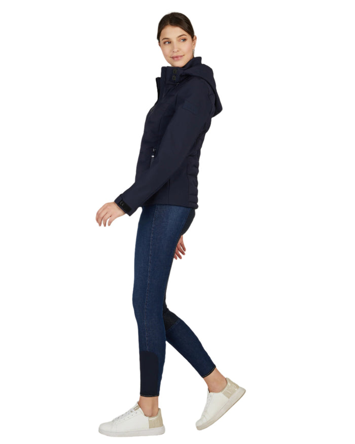 Night Blue Coloured Pikeur Hybrid Jacket On A White Background #colour_night-blue