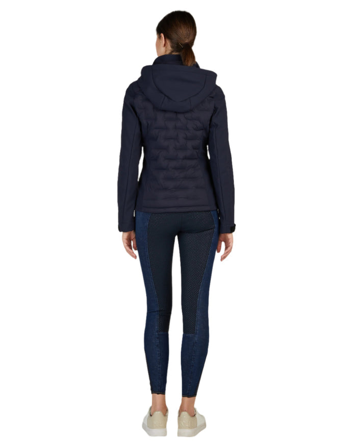 Night Blue Coloured Pikeur Hybrid Jacket On A White Background #colour_night-blue