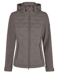 Steel Grey Coloured Pikeur Hybrid Jacket On A White Background #colour_steel-grey