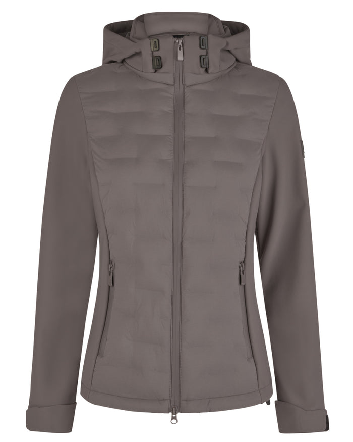 Steel Grey Coloured Pikeur Hybrid Jacket On A White Background #colour_steel-grey