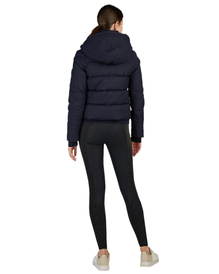 Night Blue Coloured Pikeur Rain Jacket On A White Background