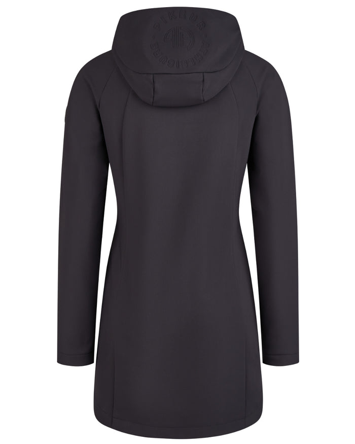 Black Coloured Pikeur Softshell Coat On A White Background #colour_black