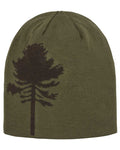 Orange Green coloured Pinewood Childrens Tree Hat on white background #colour_orange-green