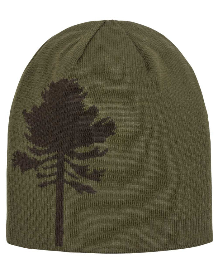 Orange Green coloured Pinewood Childrens Tree Hat on white background #colour_orange-green