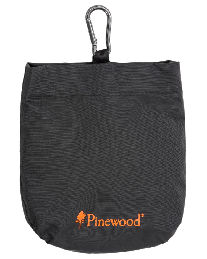Black Coloured Pinewood Dog Sports Treat Bag on white background #colour_black