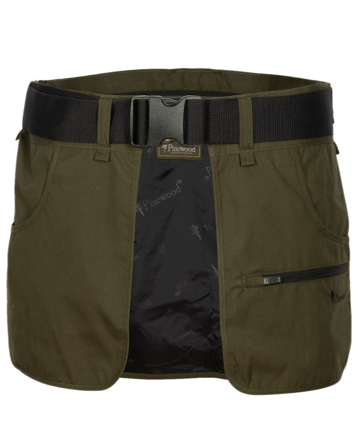 Moss Green Coloured Pinewood Dog Sports Waist Belt on white background #colour_moss-green