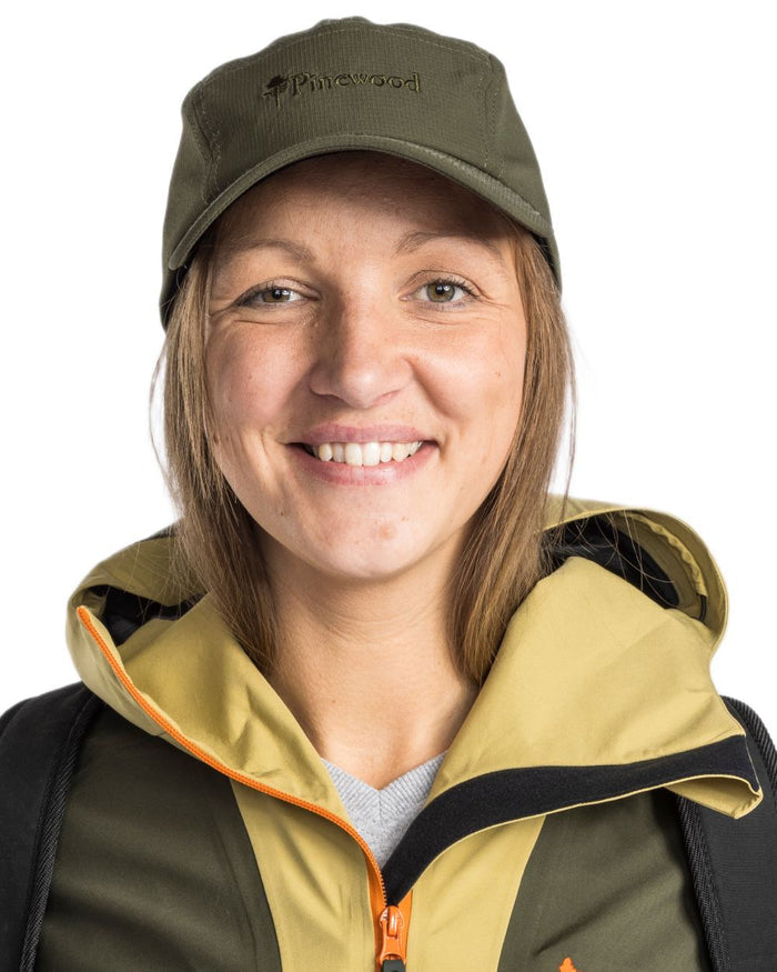 Moss Green coloured Pinewood Insectsafe Cap on white background #colour_moss-green