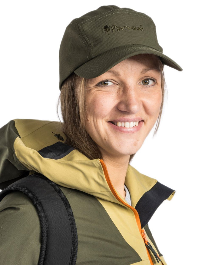 Moss Green coloured Pinewood Insectsafe Cap on white background #colour_moss-green