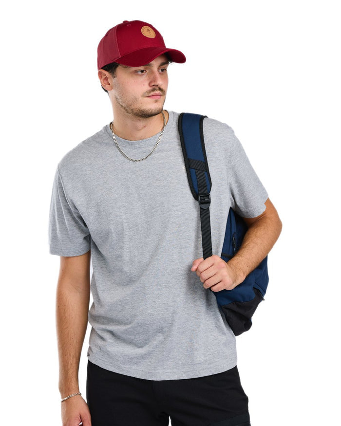 Grey Melange Pine Black coloured Pinewood Mens 3 Pack T-Shirt on white background #colour_grey-melange-pine-black