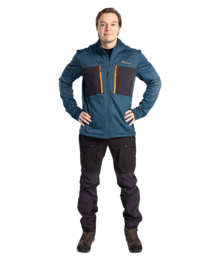Black Coloured Pinewood Mens Abisko Adventure Trousers on white background #colour_black