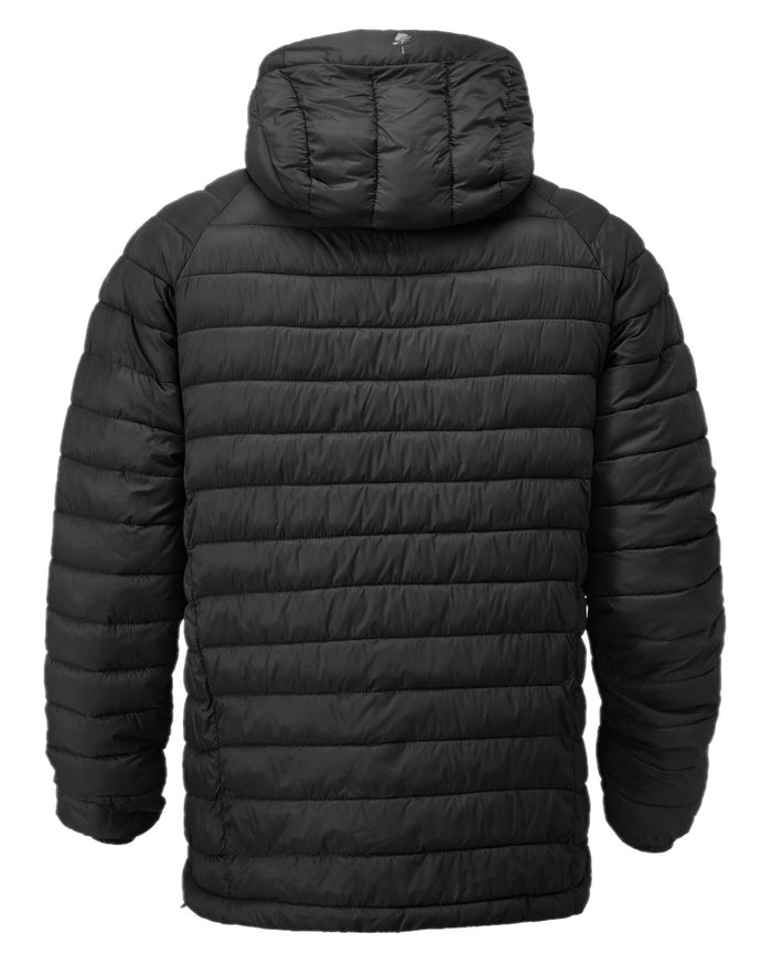 Black Coloured Pinewood Mens Abisko Insulation Jacket on white background #colour_black