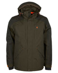 Green Dark Green Coloured Pinewood Mens Bolmen Fishing Jacket on white background #colour_green-dark-green