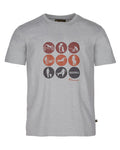 Light Grey Melange Activity coloured Pinewood Mens Dog Sports T-Shirt on white background #colour_light-grey-melange-activity