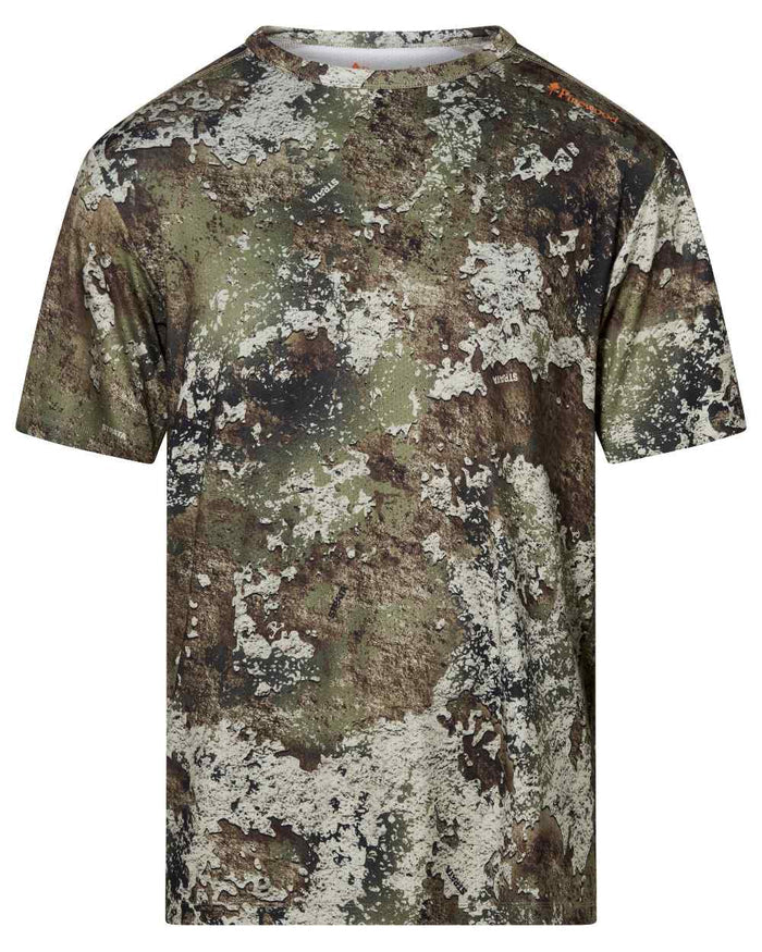Strata coloured Pinewood Mens Furudal Camou T-Shirt on white background #colour_strata