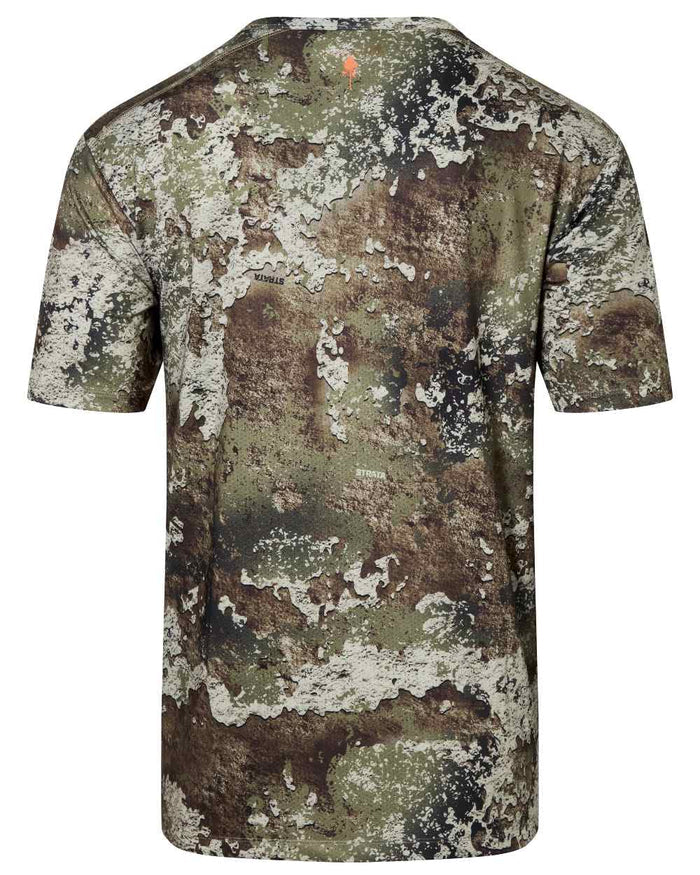 Strata coloured Pinewood Mens Furudal Camou T-Shirt on white background #colour_strata