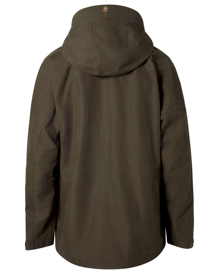 Dark Moss Green coloured Pinewood Mens Furudal Expert 2L Hunting Jacket on white background #colour_dark-moss-green