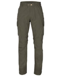 Dark Olive coloured Pinewood Mens Smaland Hunters Insectsafe Trousers on white background #colour_dark-olive