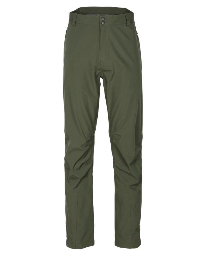 Moss Green Coloured Pinewood Mens Telluz Trousers on white background #colour_moss-green