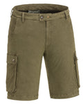 Hunting Olive Coloured Pinewood Mens Värnamo Serengeti Shorts on white background #colour_hunting-olive