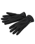 Black Coloured Pinewood Samuel Fleece Gloves on white background #colour_black