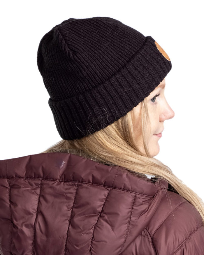 Black Coloured Pinewood Windy Hat on white background #colour_black