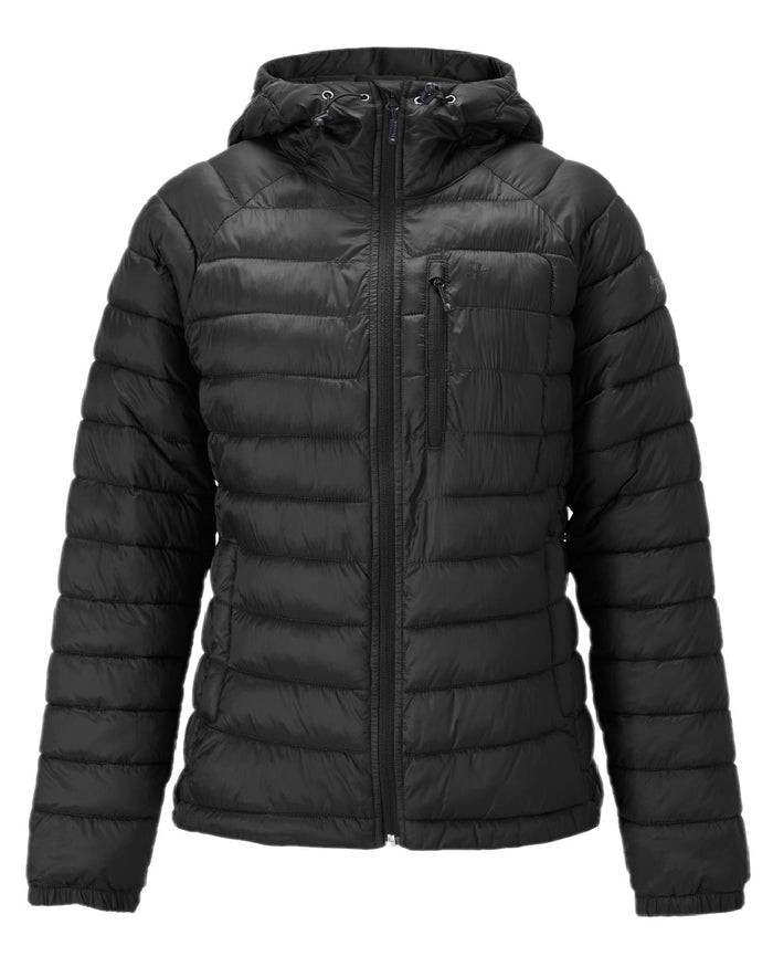 Black Coloured Pinewood Womens Abisko Insulation Jacket on white background #colour_black